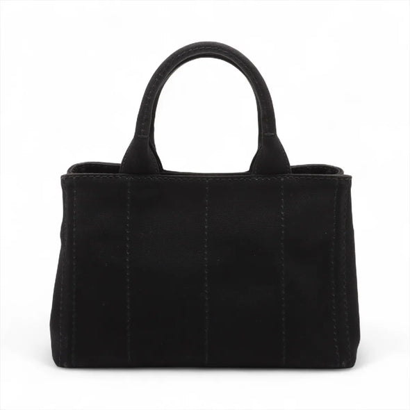 Prada Black Canapa Canvas Tote Bag [Clearance Sale]