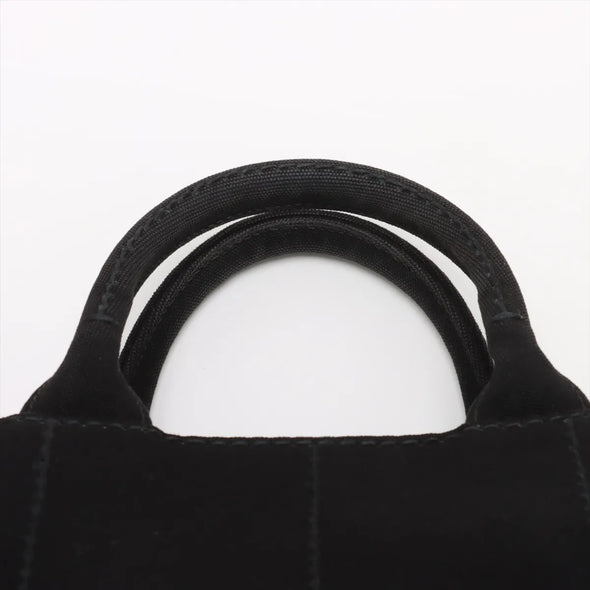 Prada Black Canapa Canvas Tote Bag [Clearance Sale]