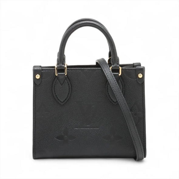 Louis Vuitton Noir Monogram Empreinte Leather OnTheGo BB [Clearance Sale]
