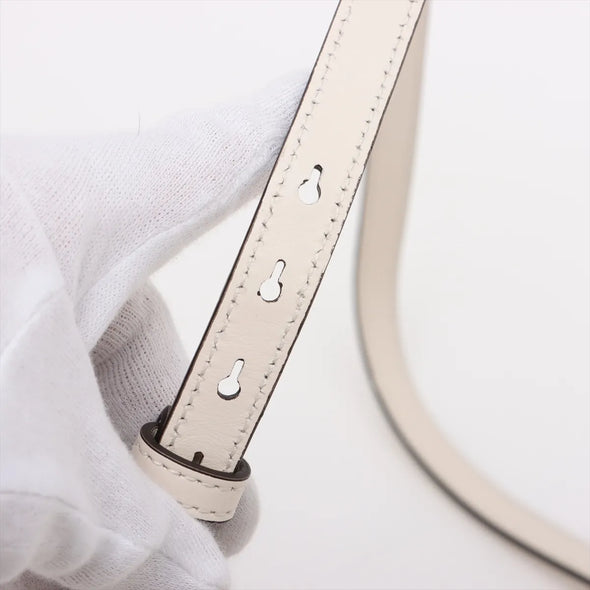 Gucci White Leather GG Marmont Small Shoulder Bag [Clearance Sale]