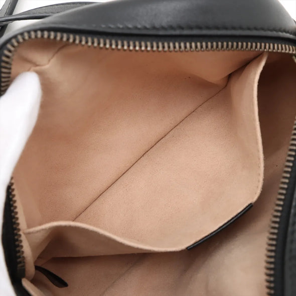 Gucci Black Leather GG Marmont Small Shoulder Bag [Clearance Sale]