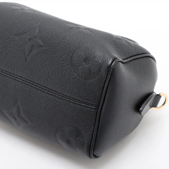 Louis Vuitton Noir Monogram Empreinte Leather Speedy 20  [Clearance Sale]