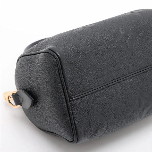 Louis Vuitton Noir Monogram Empreinte Leather Speedy 20  [Clearance Sale]