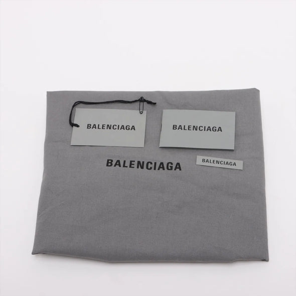 Balenciaga Black Leather Small Navy Cabas [Clearance Sale]