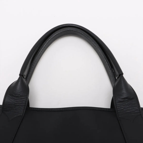 Balenciaga Black Leather Small Navy Cabas [Clearance Sale]