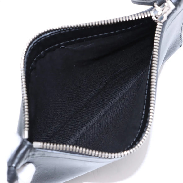 Balenciaga Black Leather Small Navy Cabas [Clearance Sale]