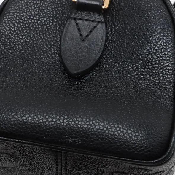 Louis Vuitton Noir Monogram Empreinte Leather Speedy 20  [Clearance Sale]