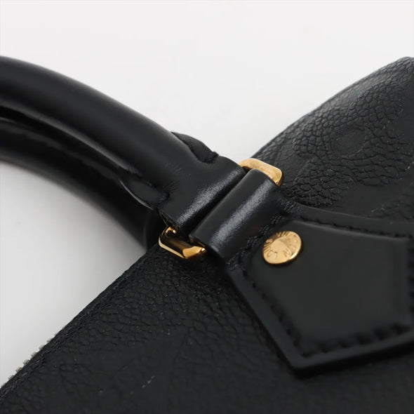 Louis Vuitton Noir Monogram Empreinte Leather Speedy 20  [Clearance Sale]