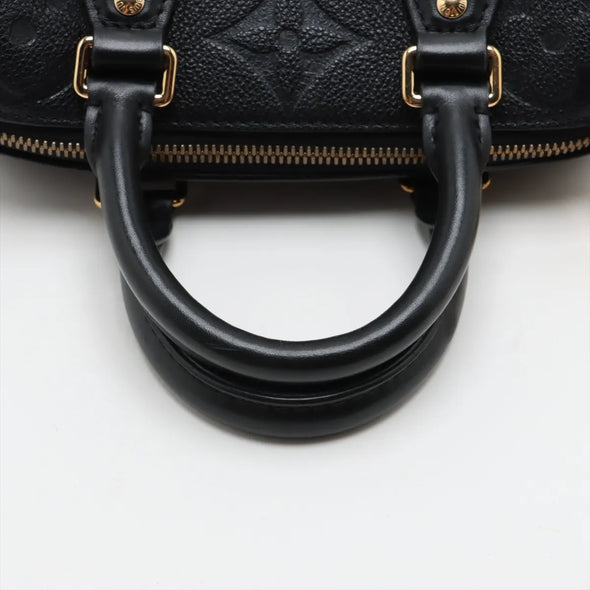 Louis Vuitton Noir Monogram Empreinte Leather Speedy 20  [Clearance Sale]