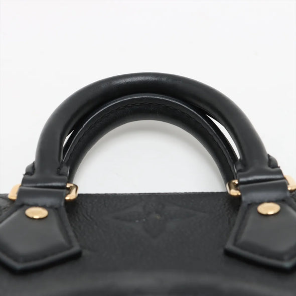 Louis Vuitton Noir Monogram Empreinte Leather Speedy 20  [Clearance Sale]
