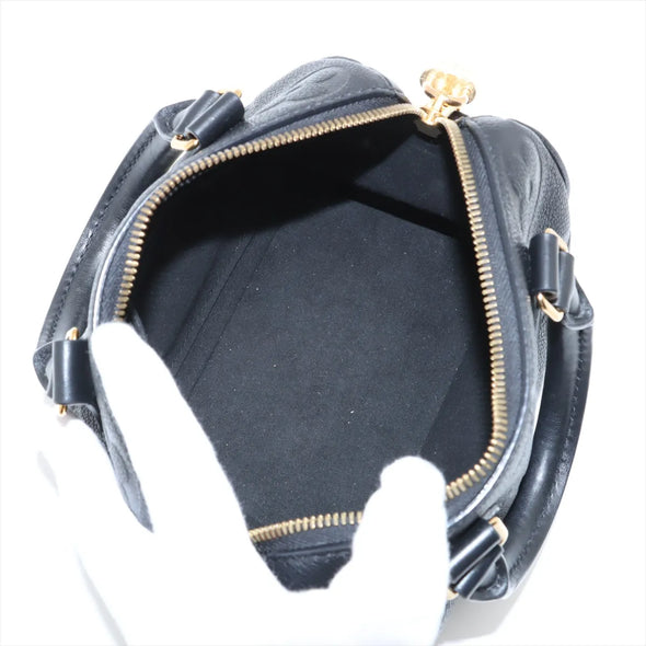 Louis Vuitton Noir Monogram Empreinte Leather Speedy 20  [Clearance Sale]