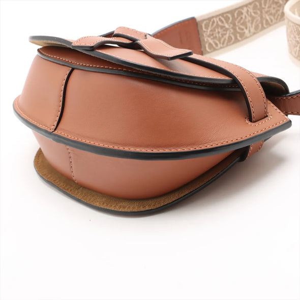Loewe Brown Leather Mini Gate Bag  [Clearance Sale]