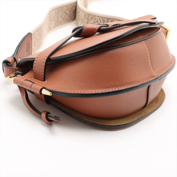 Loewe Brown Leather Mini Gate Bag  [Clearance Sale]