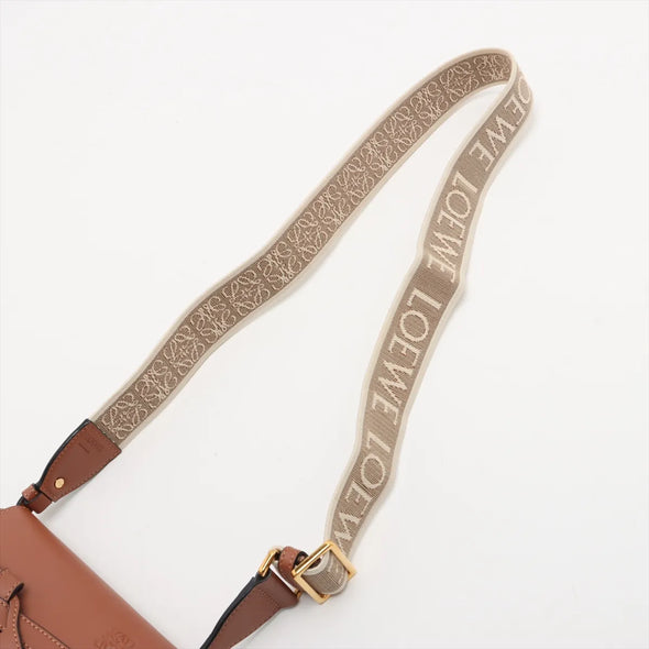 Loewe Brown Leather Mini Gate Bag  [Clearance Sale]