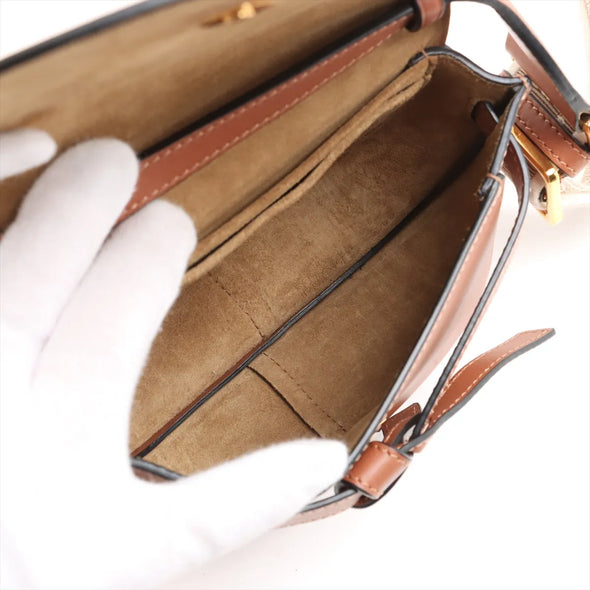 Loewe Brown Leather Mini Gate Bag  [Clearance Sale]