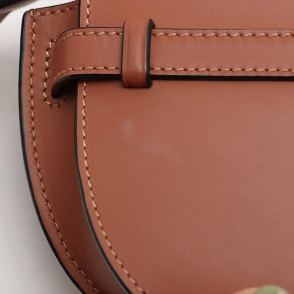 Loewe Brown Leather Mini Gate Bag  [Clearance Sale]