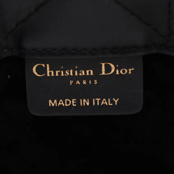 Christian Dior Black Macrocannage Calfskin Mini Dior Book Tote [Clearance Sale]