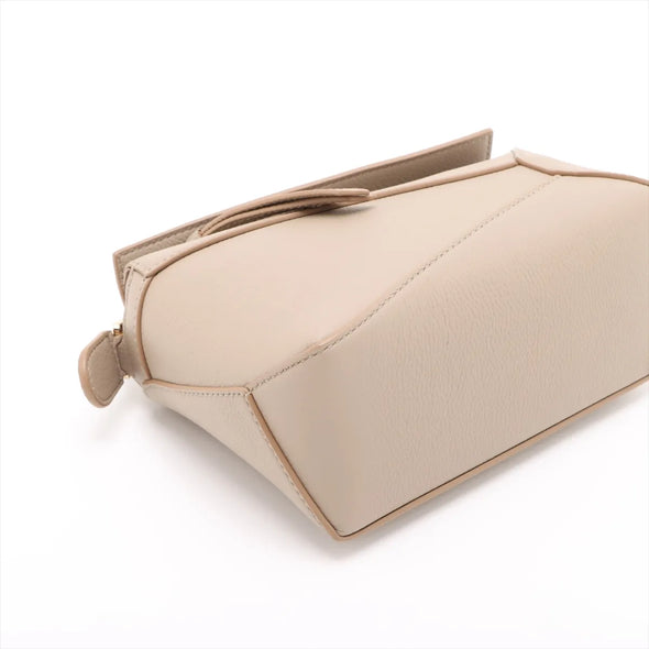 Loewe Beige Leather Mini Puzzle Bag [Clearance Sale]