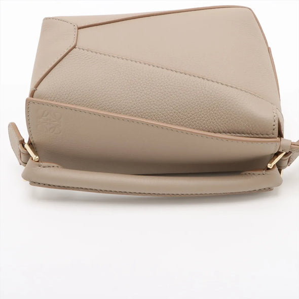 Loewe Beige Leather Mini Puzzle Bag [Clearance Sale]