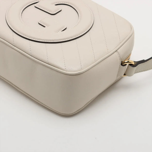 Gucci White Leather Blondie Small Shoulder Bag [Clearance Sale]