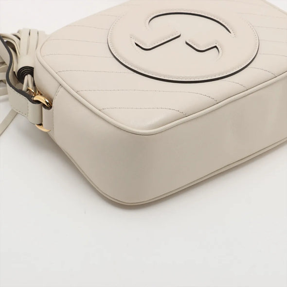 Gucci White Leather Blondie Small Shoulder Bag [Clearance Sale]