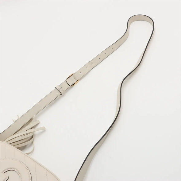 Gucci White Leather Blondie Small Shoulder Bag [Clearance Sale]