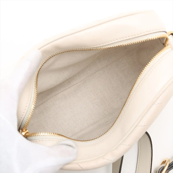 Gucci White Leather Blondie Small Shoulder Bag [Clearance Sale]