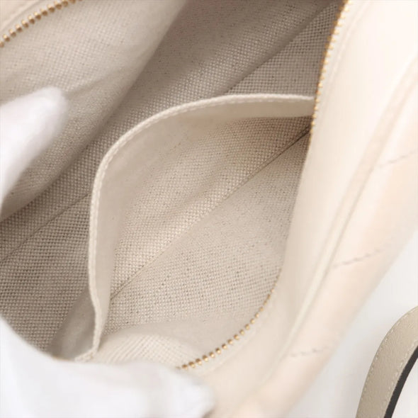 Gucci White Leather Blondie Small Shoulder Bag [Clearance Sale]