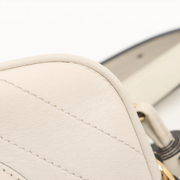 Gucci White Leather Blondie Small Shoulder Bag [Clearance Sale]