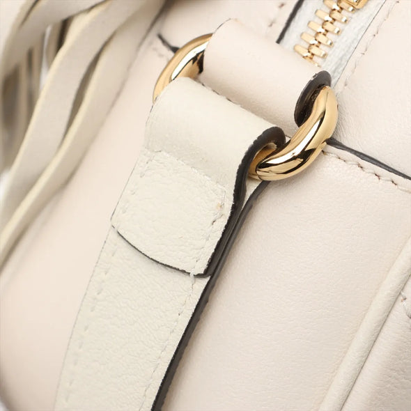 Gucci White Leather Blondie Small Shoulder Bag [Clearance Sale]