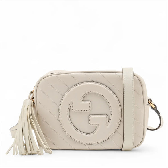 Gucci White Leather Blondie Small Shoulder Bag [Clearance Sale]