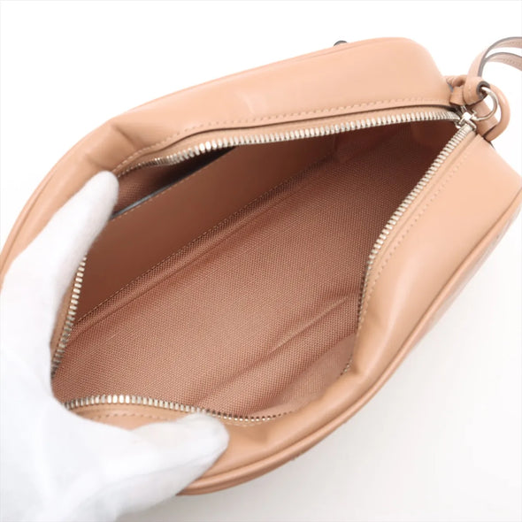 Gucci Beige Leather GG Marmont Small Shoulder Bag [Clearance Sale]