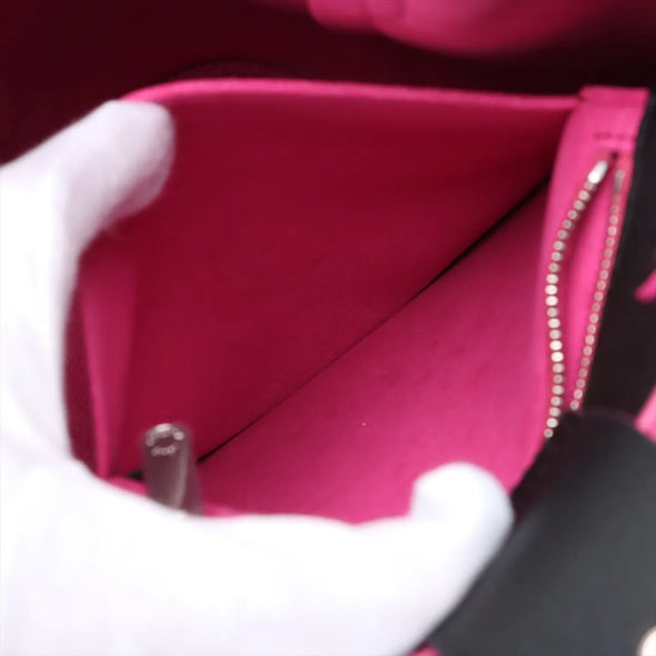 Louis Vuitton Black Leather Lock Me Bucket Bag [Clearance Sale]