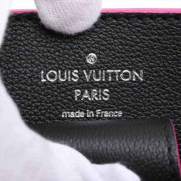 Louis Vuitton Black Leather Lock Me Bucket Bag [Clearance Sale]