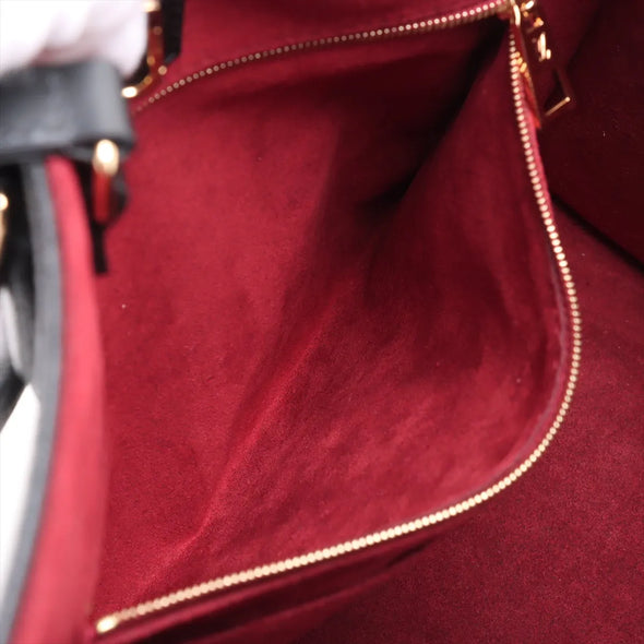 Louis Vuitton Black Beige Bicolor Monogram Empreinte Leather OnTheGo MM [Clearance Sale]