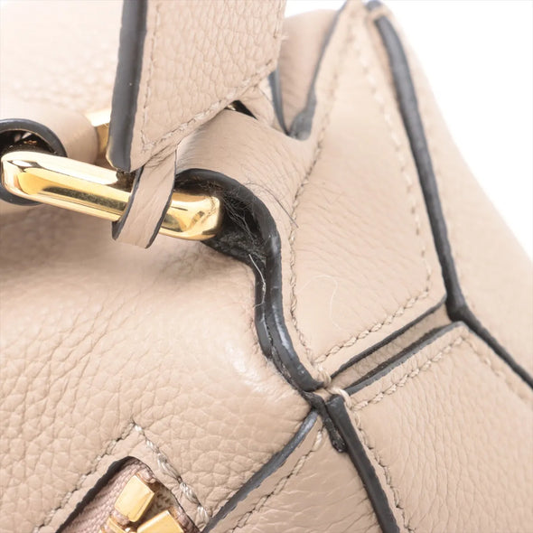 Loewe Beige Leather Small Puzzle Bag [Clearance Sale]