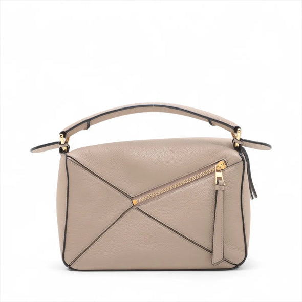 Loewe Beige Leather Small Puzzle Bag [Clearance Sale]