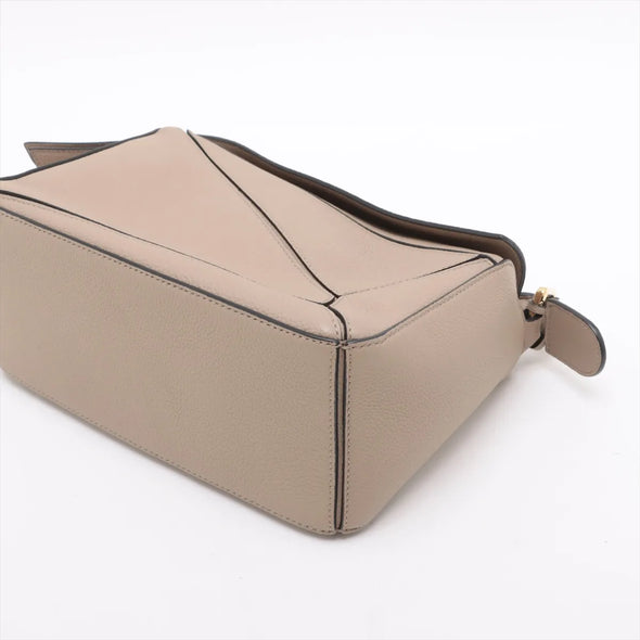 Loewe Beige Leather Small Puzzle Bag [Clearance Sale]