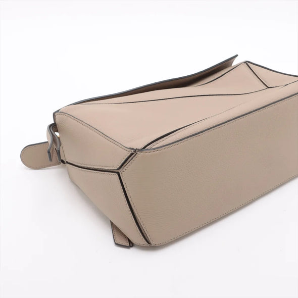Loewe Beige Leather Small Puzzle Bag [Clearance Sale]