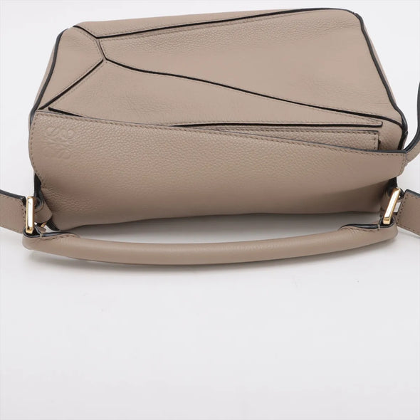 Loewe Beige Leather Small Puzzle Bag [Clearance Sale]
