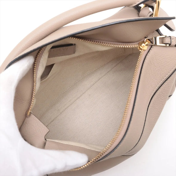 Loewe Beige Leather Small Puzzle Bag [Clearance Sale]
