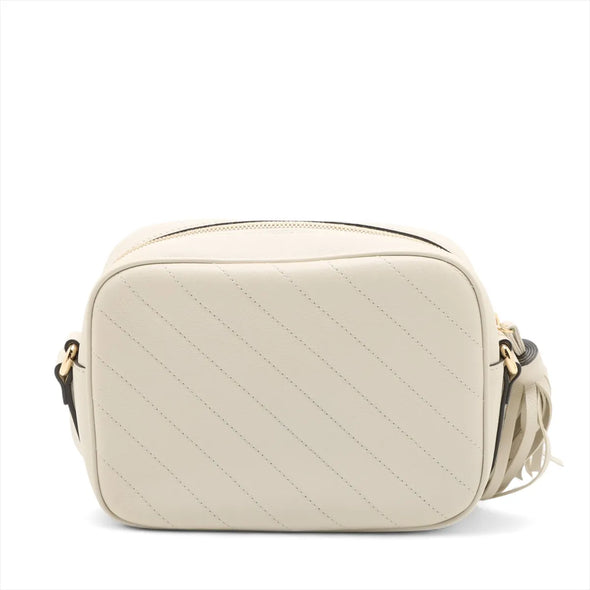 Gucci White Leather Blondie Small Shoulder Bag [Clearance Sale]