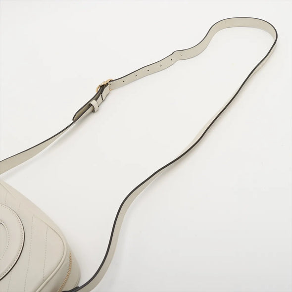 Gucci White Leather Blondie Small Shoulder Bag [Clearance Sale]