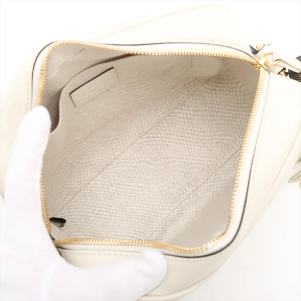 Gucci White Leather Blondie Small Shoulder Bag [Clearance Sale]