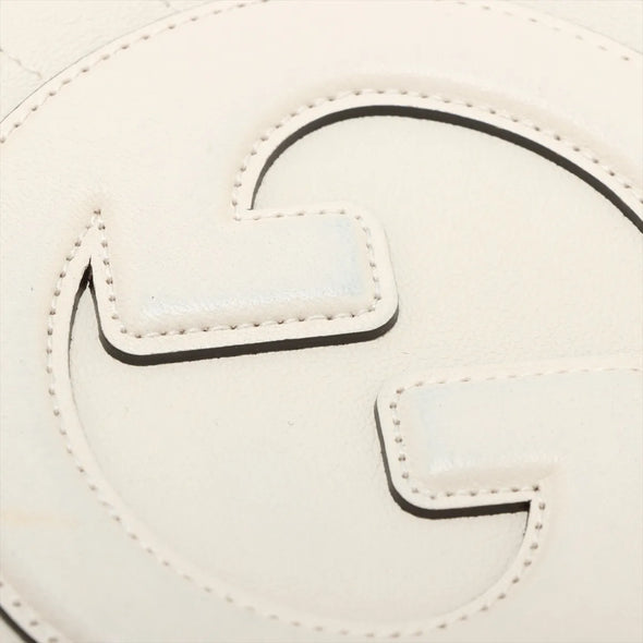 Gucci White Leather Blondie Small Shoulder Bag [Clearance Sale]