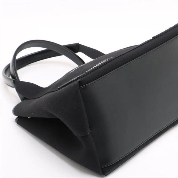 Balenciaga Black Canvas Navy Cabas [Clearance Sale]