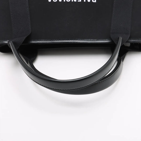 Balenciaga Black Canvas Navy Cabas [Clearance Sale]