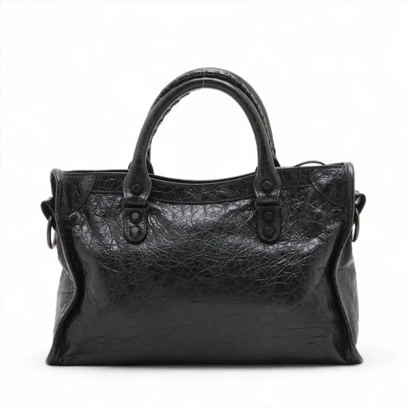 Balenciaga Black Leather Small Le City Bag  [Clearance Sale]