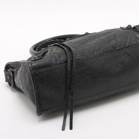 Balenciaga Black Leather Small Le City Bag  [Clearance Sale]