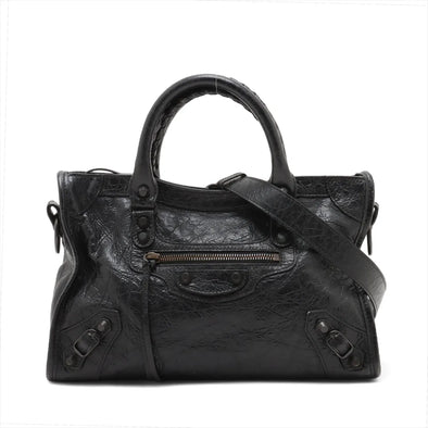Balenciaga Black Leather Small Le City Bag  [Clearance Sale]